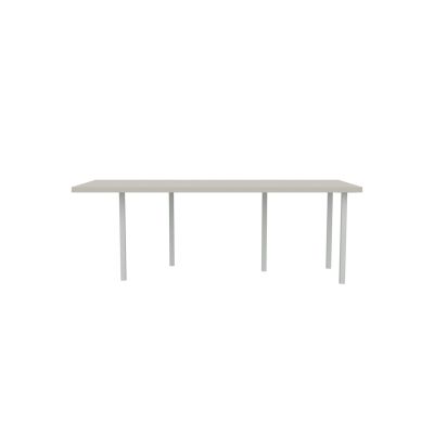 Lensvelt B-Brand Table Five Fixed Heigt 91,5x218 HPL White 50 mm (Price level 1) Light Grey RAL7035