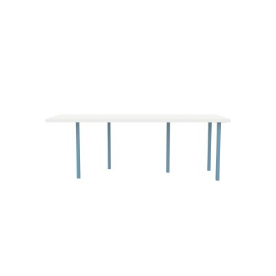 Lensvelt B-Brand Table Five Fixed Heigt 91,5x218 HPL White 50 mm (Price level  3 - No Fingerprints) Blue RAL5024