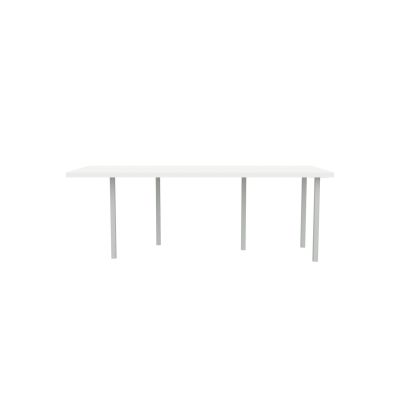 Lensvelt B-Brand Table Five Fixed Heigt 91,5x218 HPL White 50 mm (Price level  3 - No Fingerprints) Light Grey RAL7035