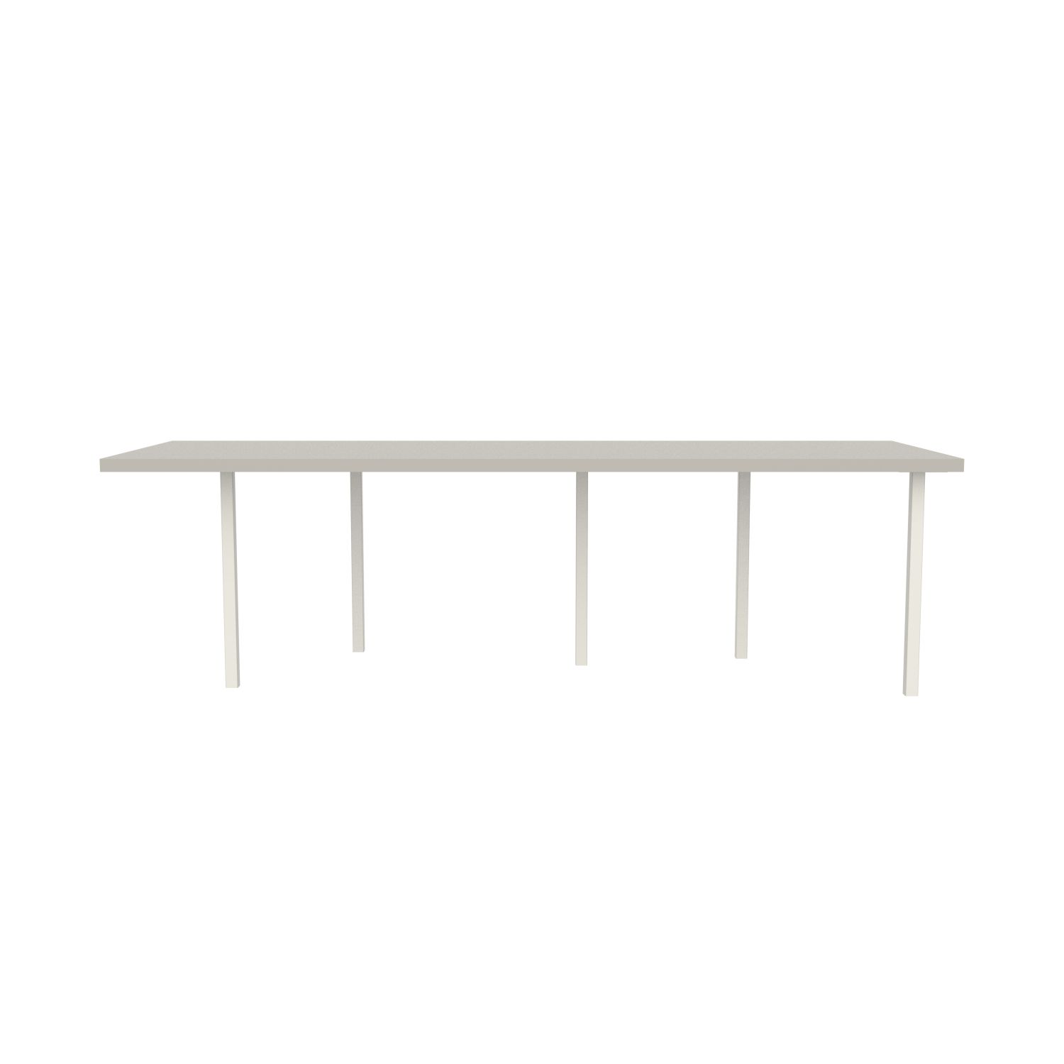 lensvelt bbrand table five fixed heigt 915x264 hpl white 50 mm price level 1 white ral9010