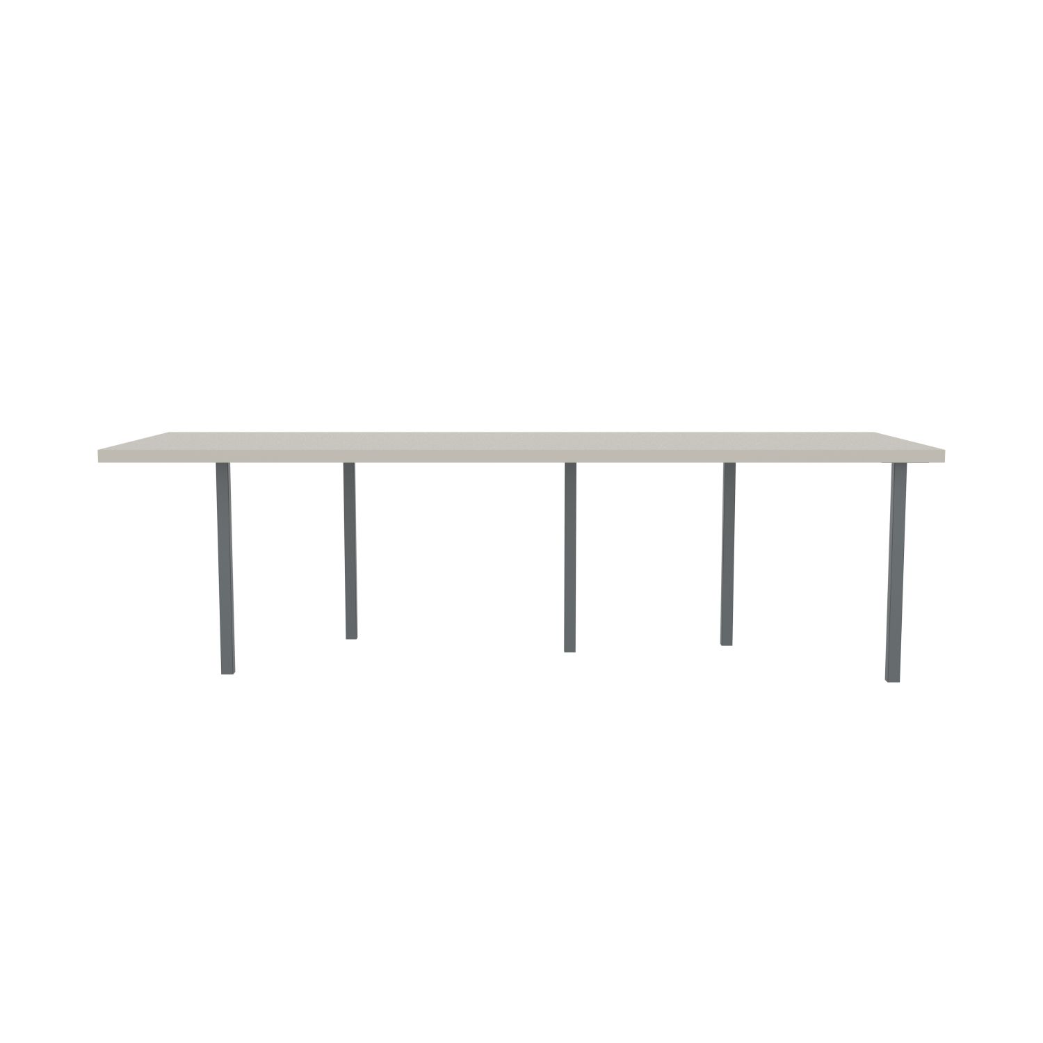 lensvelt bbrand table five fixed heigt 915x264 hpl white 50 mm price level 1 dark grey ral7011