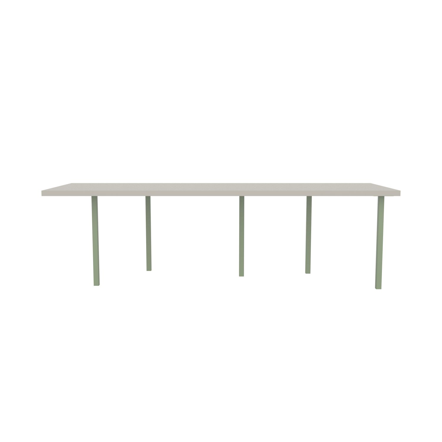 lensvelt bbrand table five fixed heigt 915x264 hpl white 50 mm price level 1 green ral6021