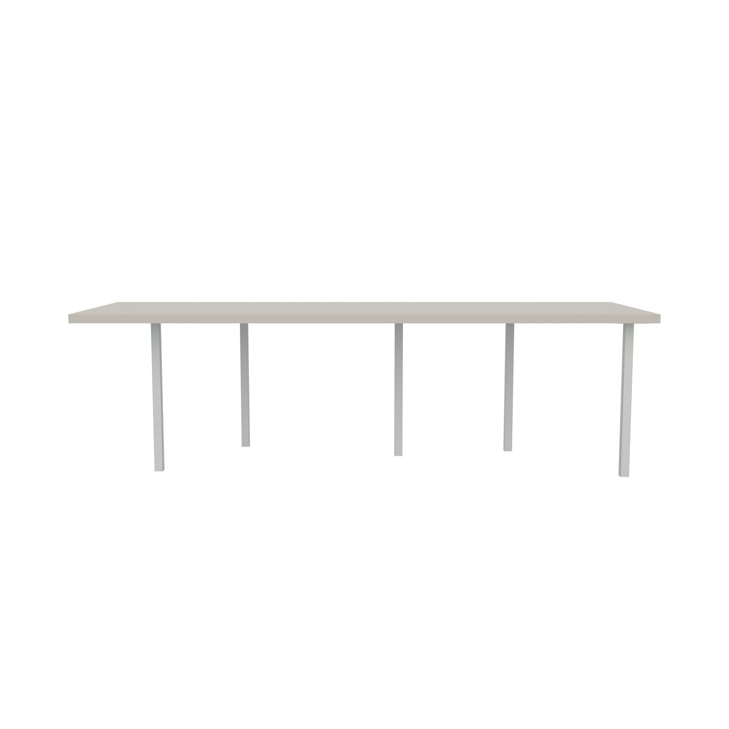 lensvelt bbrand table five fixed heigt 915x264 hpl white 50 mm price level 1 light grey ral7035
