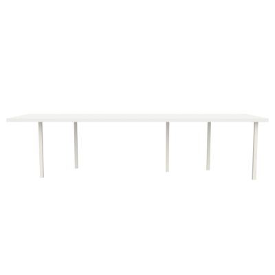 Lensvelt B-Brand Table Five Fixed Heigt 91,5x310 HPL White 50 mm (Price level  3 - No Fingerprints) White RAL9010