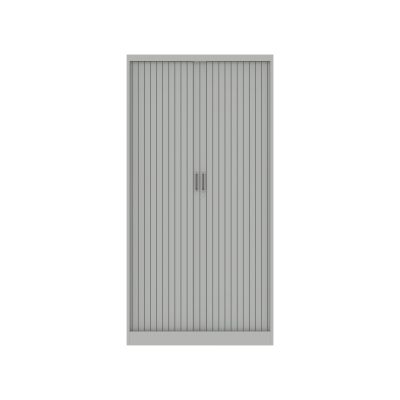 Lensvelt Design Team Tambour Cabinet 100 cm 45 cm x 198 cm (high base) (4 shelves) Light Grey (RAL7035)