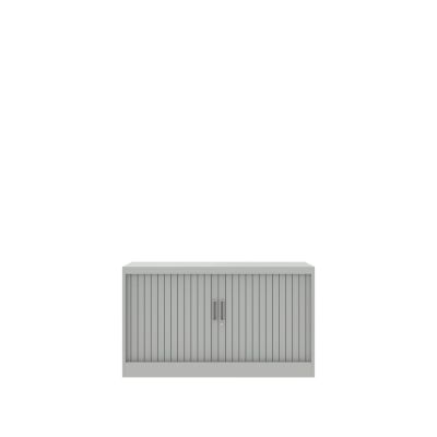 Lensvelt Design Team Tambour Cabinet 120 cm 45 cm x 70 cm (high base) (1 shelf) Light Grey (RAL7035)