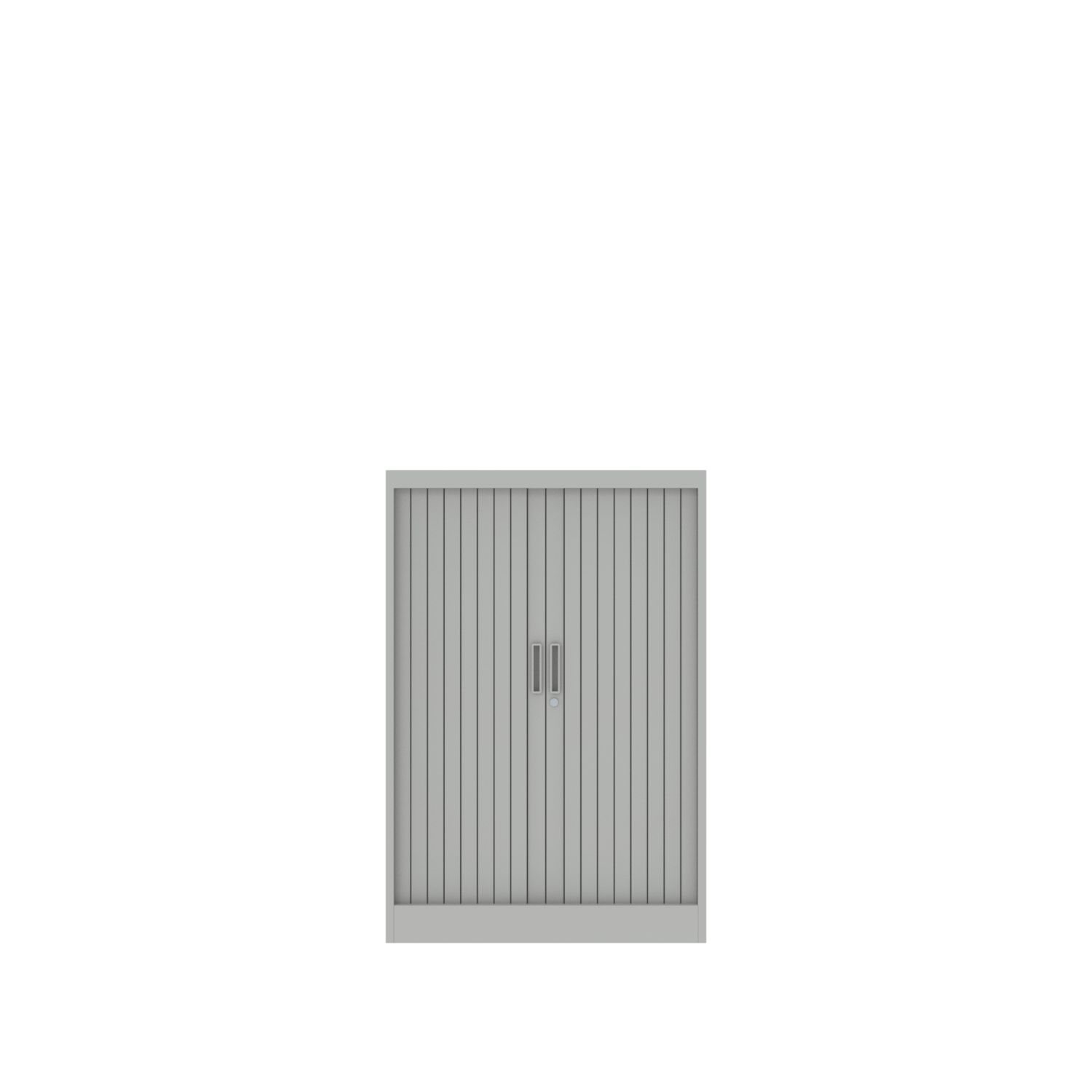 lensvelt design team tambour cabinet 80 cm 45 cm x 118 cm high base 2 shelves light grey ral7035