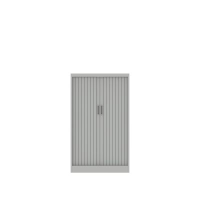 Lensvelt Design Team Tambour Cabinet 80 cm 45 cm x 135 cm (high base) (2 shelves) Light Grey (RAL7035)