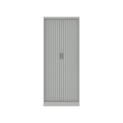 Lensvelt Design Team Tambour Cabinet 80 cm 45 cm x 198 cm (high base) (4 shelves) Light Grey (RAL7035)