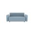 lensvelt fabio novembre balance 2seater with armrest moss pastel blue 40 black ral9005