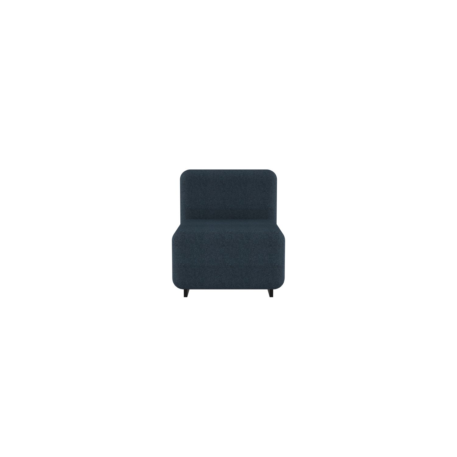 lensvelt fabio novembre balance armchair without armrest moss night blue 45 black ral9005