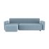 lensvelt fabio novembre balance lounger left with armrest moss pastel blue 40 black ral9005