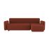 lensvelt fabio novembre balance lounger right with armrest moss clay brown 65 black ral9005