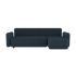 lensvelt fabio novembre balance lounger right with armrest moss night blue 45 black ral9005