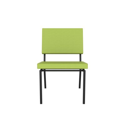 Lensvelt Gerrit Veenendaal Low Chair Without Armrests Fairway 020 (Price Level 1) Black Frame (RAL9005) Hard Leg Ends