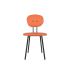 lensvelt maarten baas chair 101 not stackable without armrests backrest a burn orange 102 black ral9005 hard leg ends