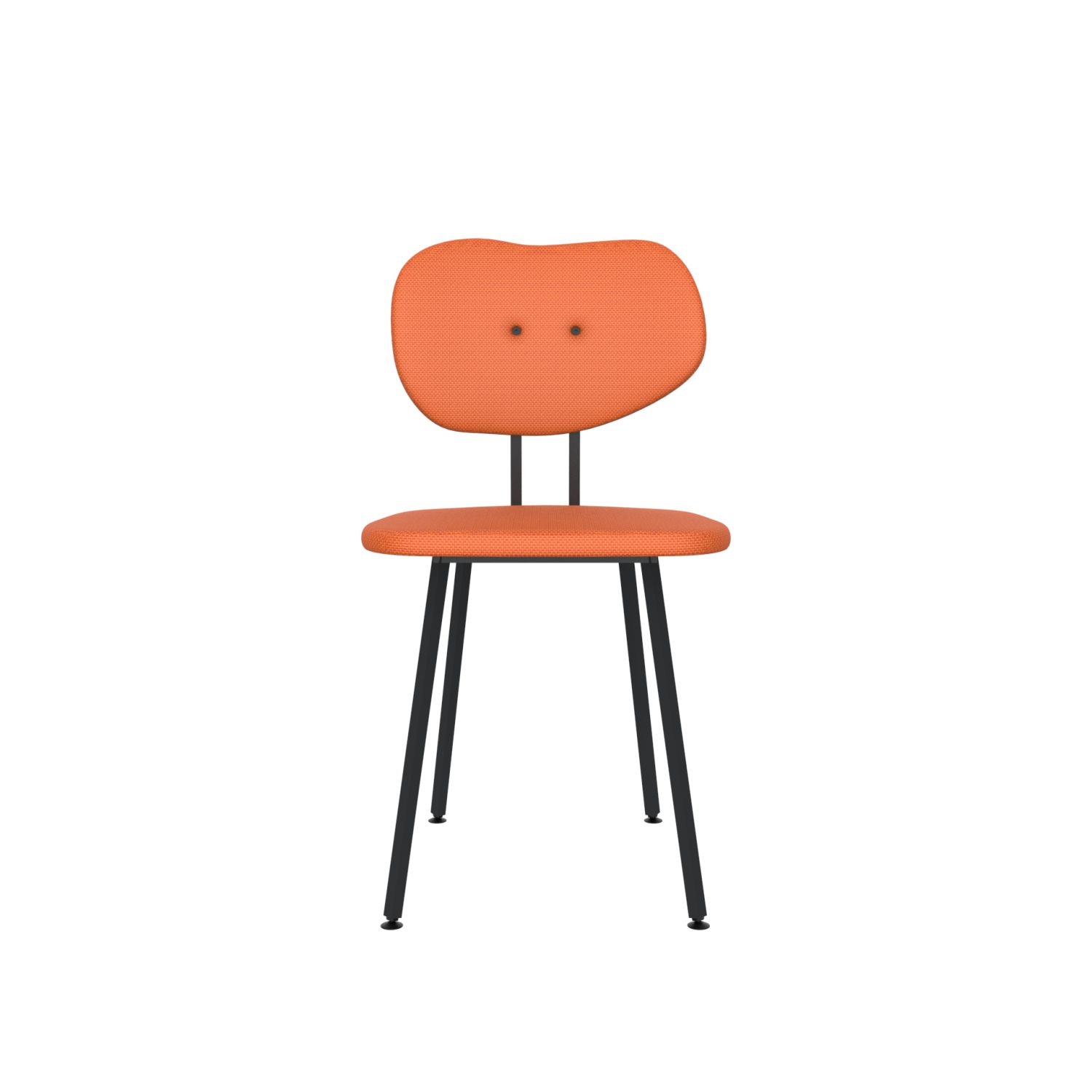 lensvelt maarten baas chair 101 not stackable without armrests backrest b burn orange 102 black ral9005 hard leg ends