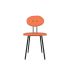 lensvelt maarten baas chair 101 not stackable without armrests backrest d burn orange 102 black ral9005 hard leg ends