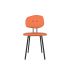 lensvelt maarten baas chair 101 not stackable without armrests backrest e burn orange 102 black ral9005 hard leg ends