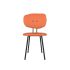 lensvelt maarten baas chair 101 not stackable without armrests backrest f burn orange 102 black ral9005 hard leg ends