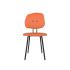 lensvelt maarten baas chair 101 not stackable without armrests backrest g burn orange 102 black ral9005 hard leg ends
