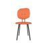 lensvelt maarten baas chair 101 not stackable without armrests backrest h burn orange 102 black ral9005 hard leg ends