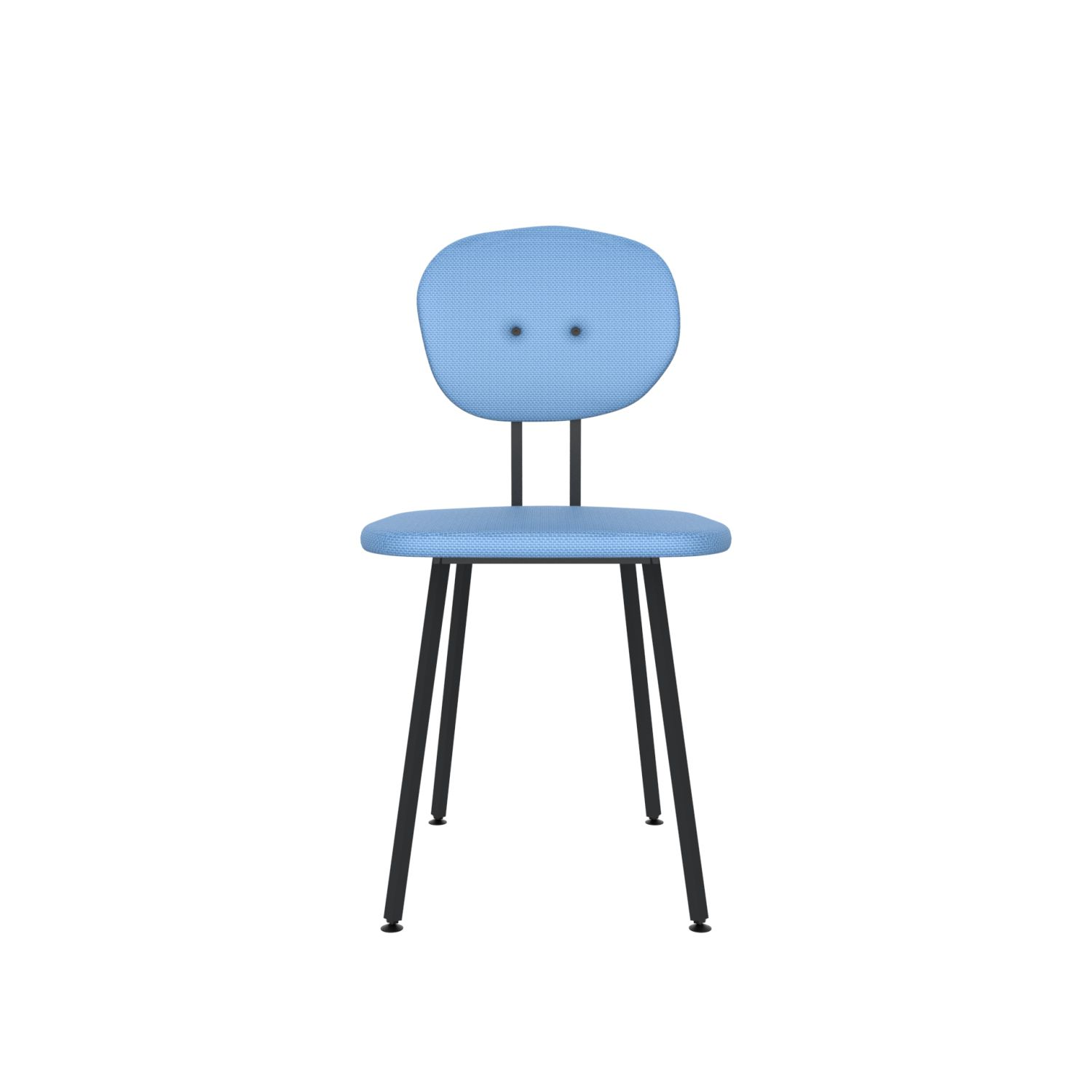 lensvelt maarten baas chair 101 not stackable without armrests backrest a blue horizon 040 black ral9005 hard leg ends