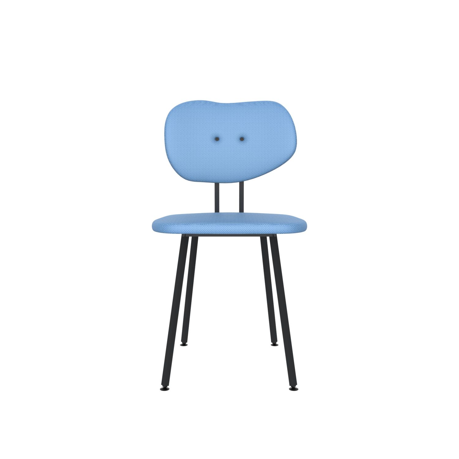 lensvelt maarten baas chair 101 not stackable without armrests backrest b blue horizon 040 black ral9005 hard leg ends