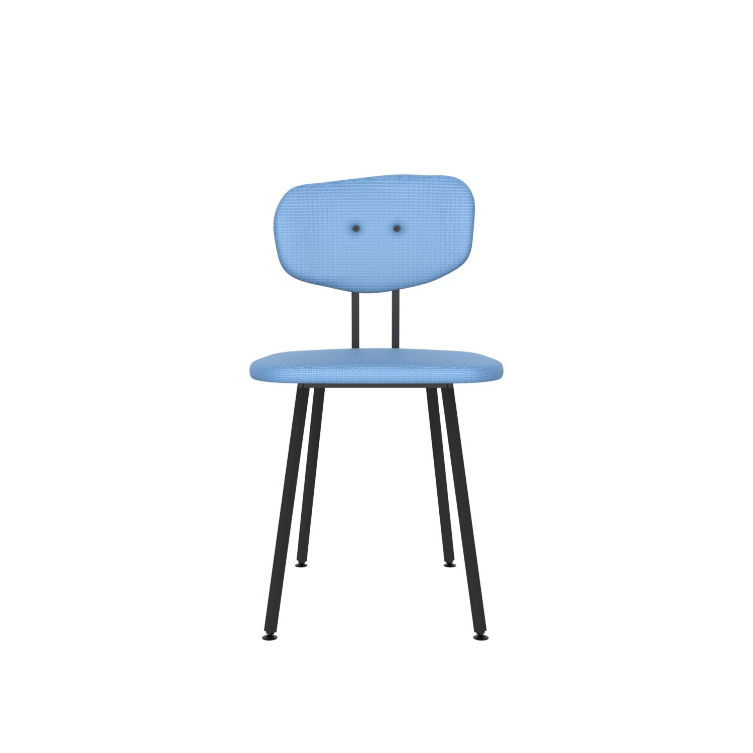 lensvelt maarten baas chair 101 not stackable without armrests backrest c blue horizon 040 black ral9005 hard leg ends
