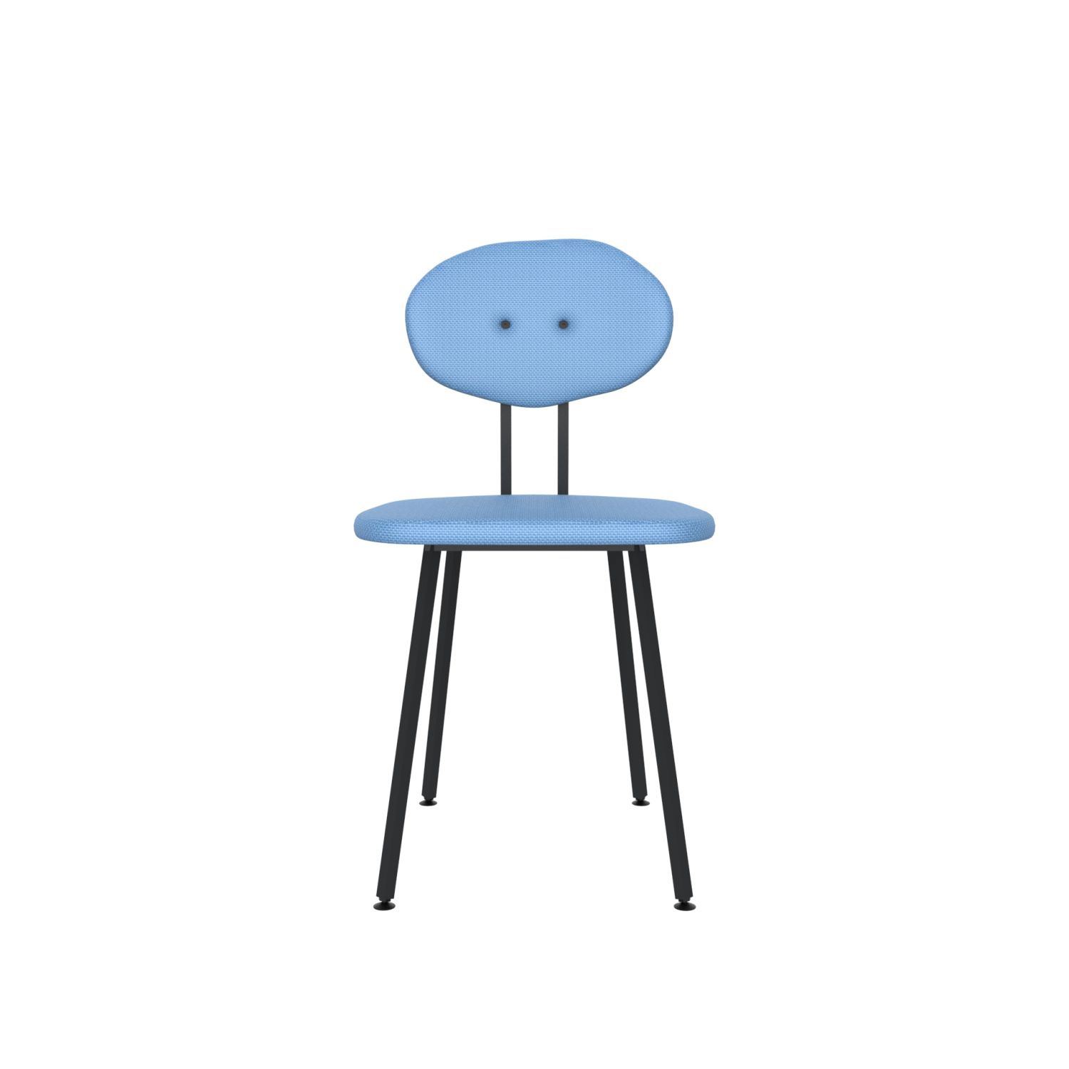lensvelt maarten baas chair 101 not stackable without armrests backrest d blue horizon 040 black ral9005 hard leg ends