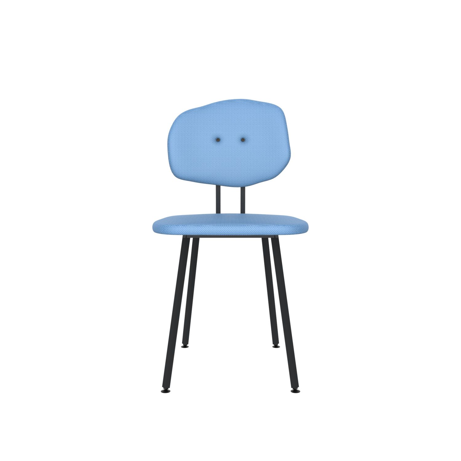 lensvelt maarten baas chair 101 not stackable without armrests backrest e blue horizon 040 black ral9005 hard leg ends