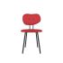 lensvelt maarten baas chair 101 not stackable without armrests backrest b grenada red 010 black ral9005 hard leg ends
