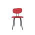 lensvelt maarten baas chair 101 not stackable without armrests backrest c grenada red 010 black ral9005 hard leg ends