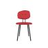 lensvelt maarten baas chair 101 not stackable without armrests backrest e grenada red 010 black ral9005 hard leg ends