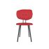 lensvelt maarten baas chair 101 not stackable without armrests backrest f grenada red 010 black ral9005 hard leg ends