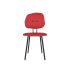 lensvelt maarten baas chair 101 not stackable without armrests backrest g grenada red 010 black ral9005 hard leg ends