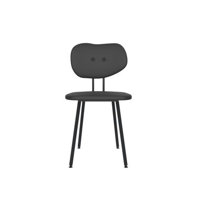 Lensvelt Maarten Baas Chair 101 (Not Stackable - Without Armrests) Backrest B Havana Black 090 Black (RAL9005) Hard Leg Ends