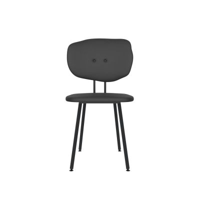 Lensvelt Maarten Baas Chair 101 (Not Stackable - Without Armrests) Backrest F Havana Black 090 Black (RAL9005) Hard Leg Ends