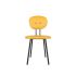 lensvelt maarten baas chair 101 not stackable without armrests backrest a lemon yellow 051 black ral9005 hard leg ends