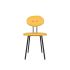 lensvelt maarten baas chair 101 not stackable without armrests backrest d lemon yellow 051 black ral9005 hard leg ends