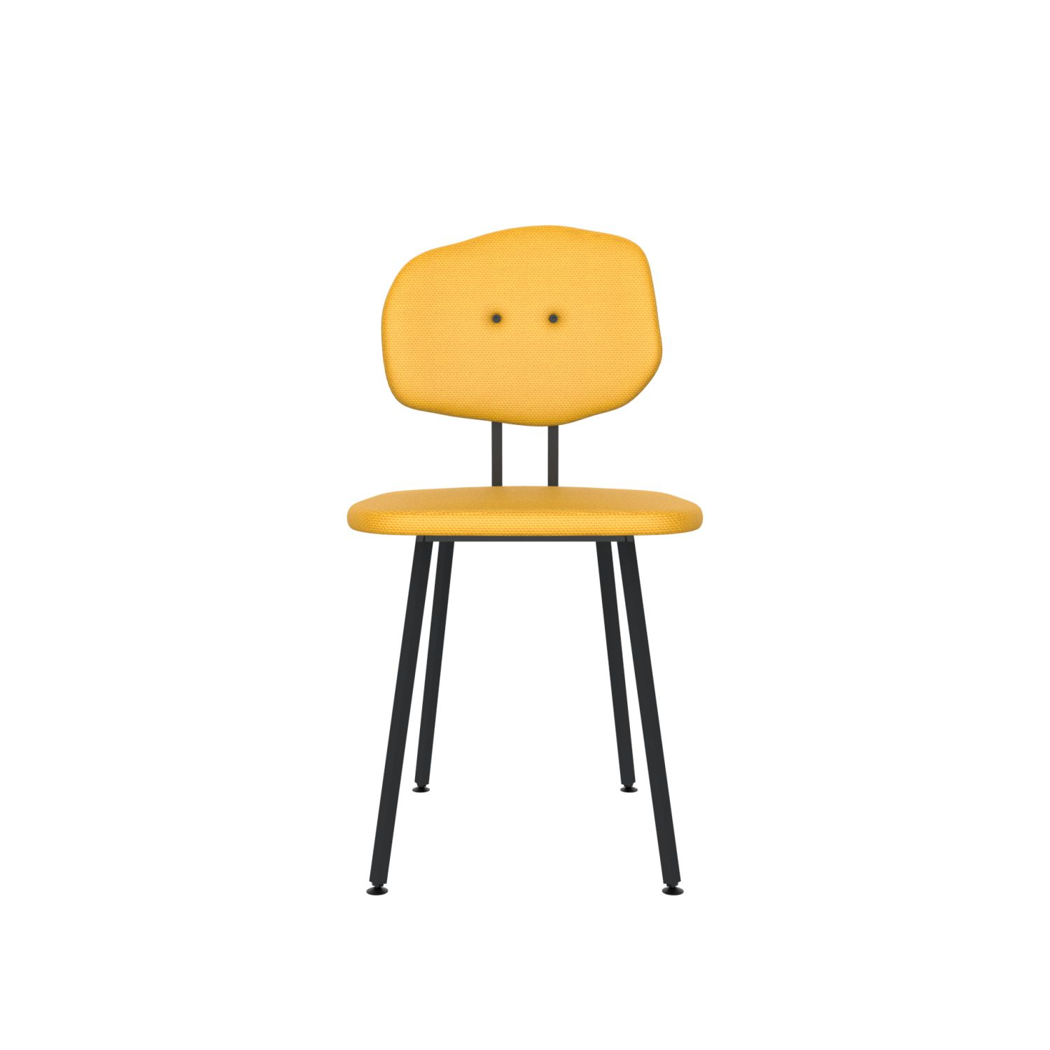 lensvelt maarten baas chair 101 not stackable without armrests backrest e lemon yellow 051 black ral9005 hard leg ends