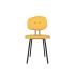 lensvelt maarten baas chair 101 not stackable without armrests backrest e lemon yellow 051 black ral9005 hard leg ends