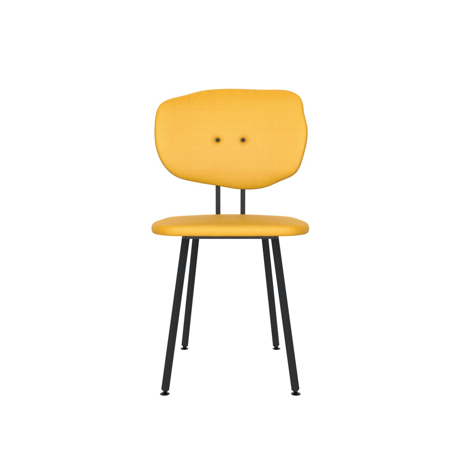 lensvelt maarten baas chair 101 not stackable without armrests backrest f lemon yellow 051 black ral9005 hard leg ends