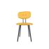 lensvelt maarten baas chair 101 not stackable without armrests backrest c lemon yellow 051 black ral9005 hard leg ends