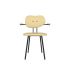 lensvelt maarten baas chair 102 not stackable with armrests backrest b light brown 141 black ral9005 hard leg ends