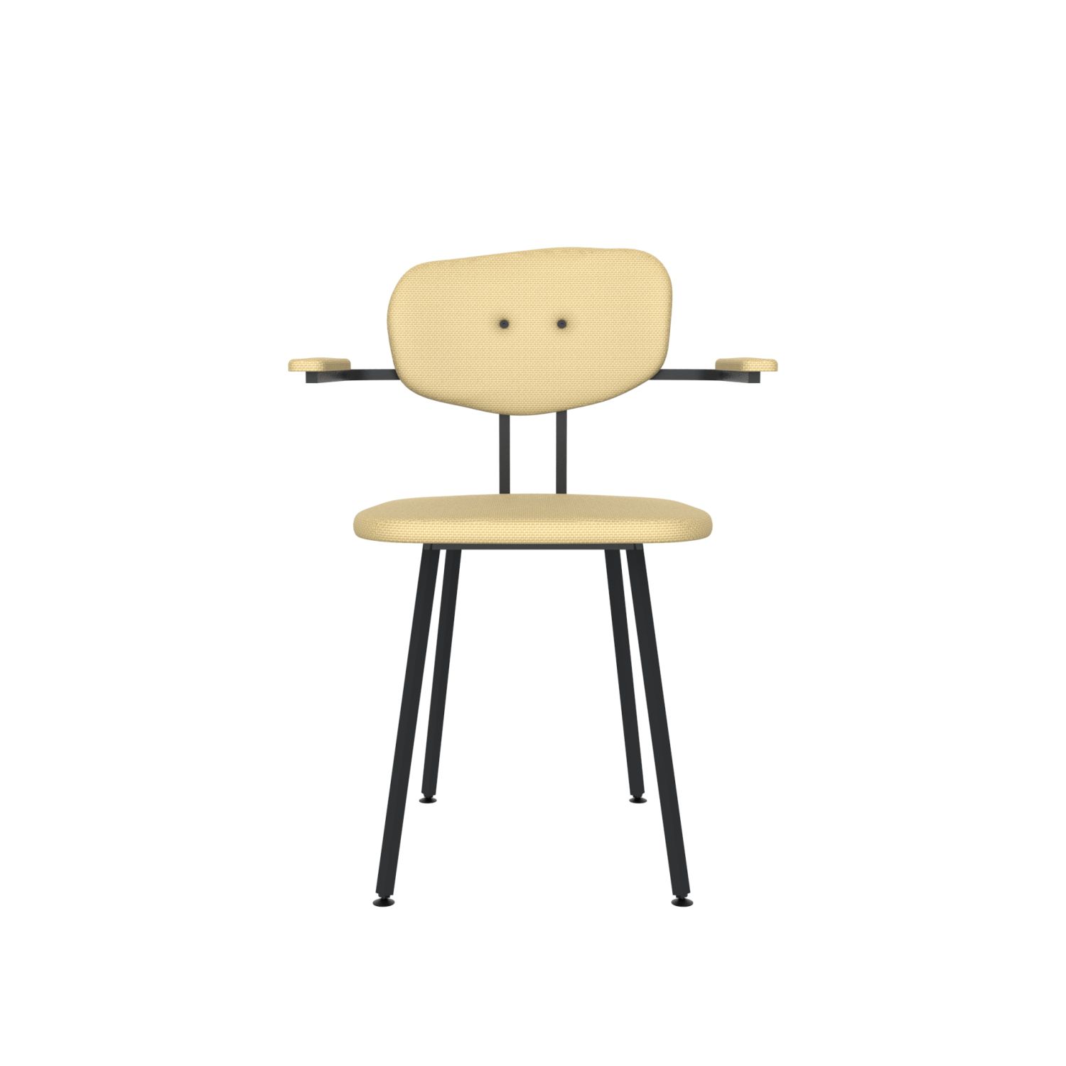 lensvelt maarten baas chair 102 not stackable with armrests backrest c light brown 141 black ral9005 hard leg ends