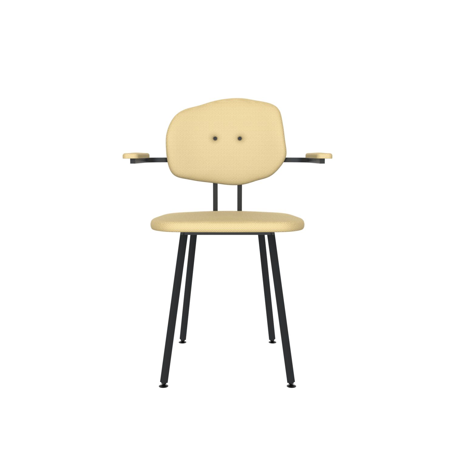 lensvelt maarten baas chair 102 not stackable with armrests backrest e light brown 141 black ral9005 hard leg ends