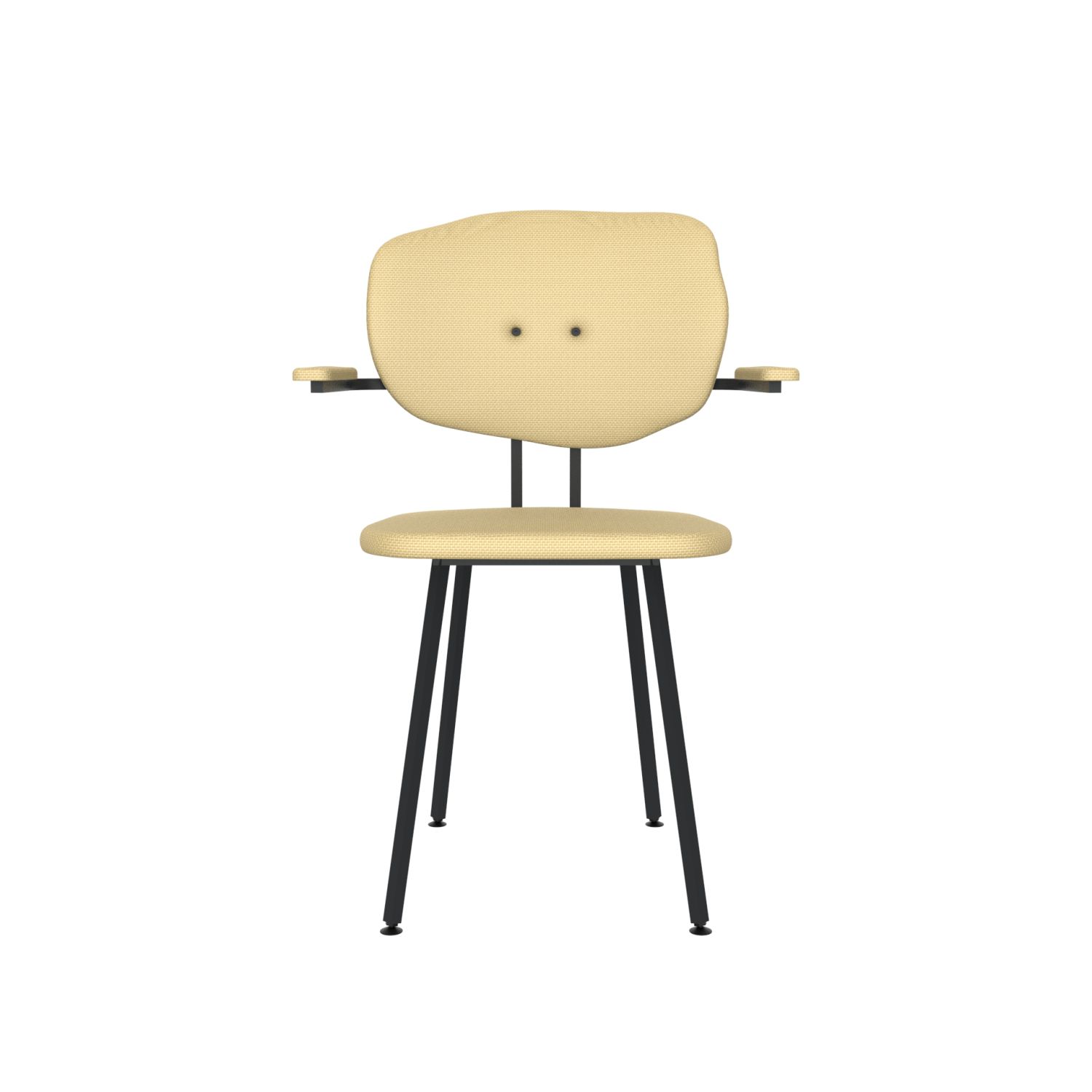 lensvelt maarten baas chair 102 not stackable with armrests backrest f light brown 141 black ral9005 hard leg ends