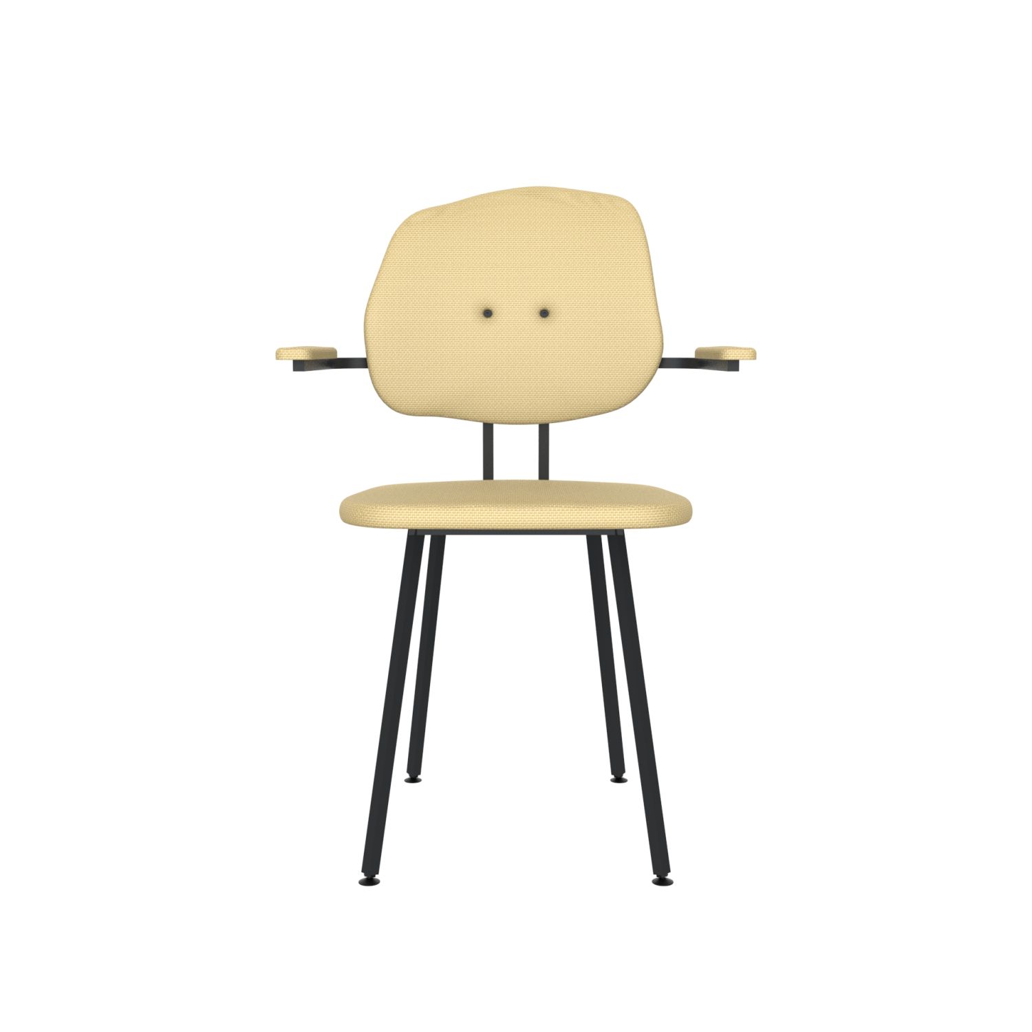 lensvelt maarten baas chair 102 not stackable with armrests backrest g light brown 141 black ral9005 hard leg ends
