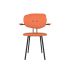 lensvelt maarten baas chair 102 not stackable with armrests backrest f burn orange 102 black ral9005 hard leg ends
